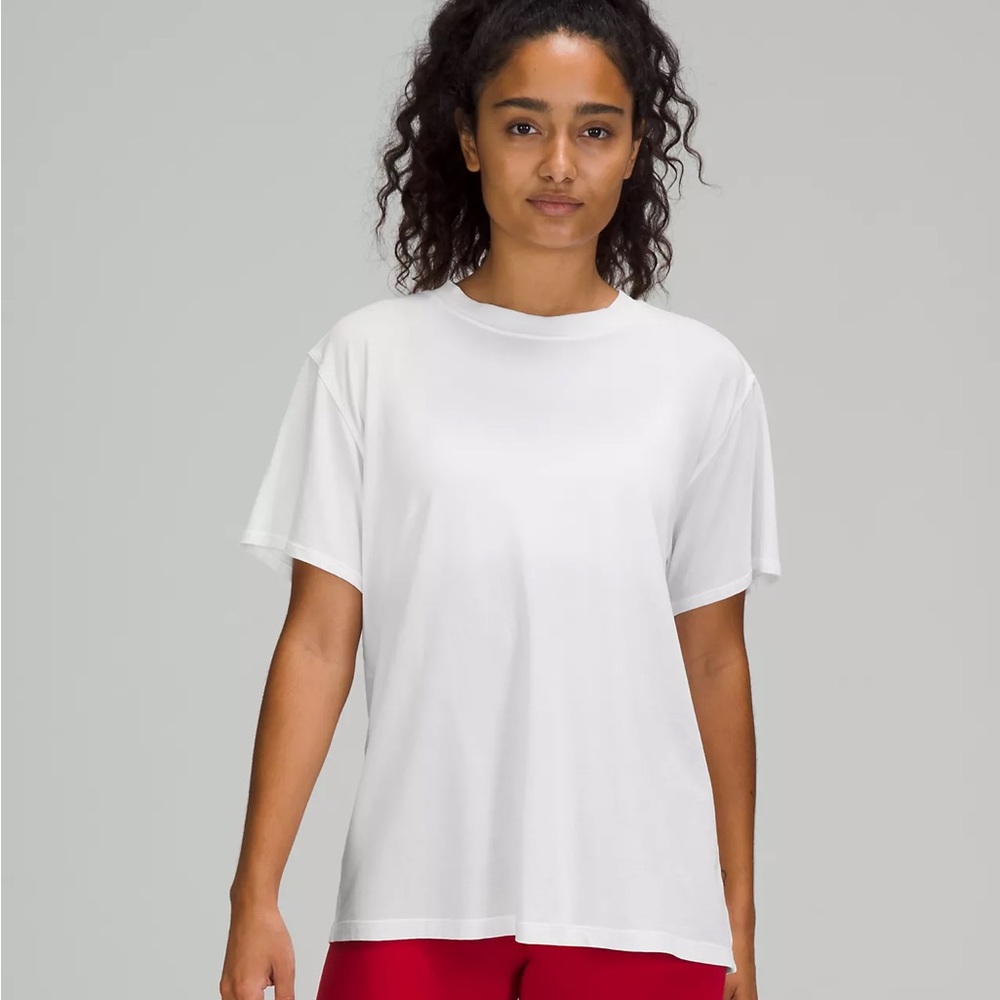 Lululemon All Yours cotton T shirt white tee size 2